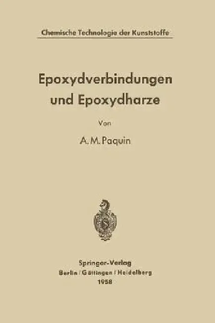 Cover of Epoxydverbindungen Und Epoxydharze