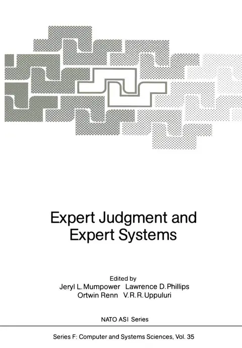 Cover of Expert Judgment and Expert Systems