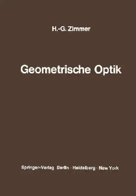 Cover of Geometrische Optik