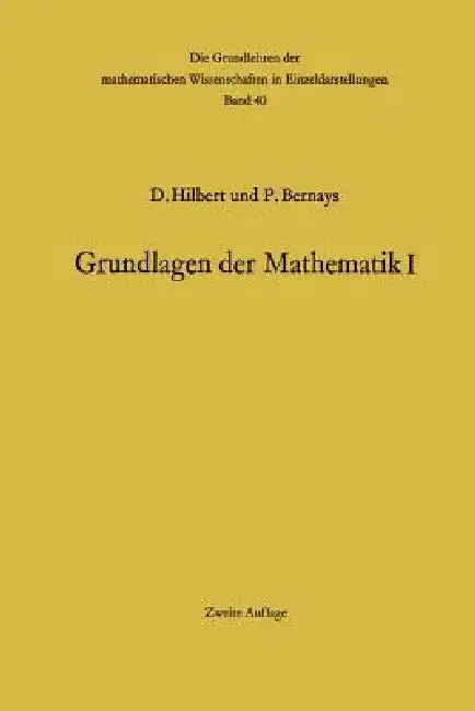 Cover of Grundlagen Der Mathematik I