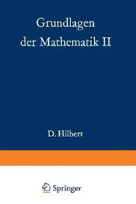 Cover of Grundlagen Der Mathematik II