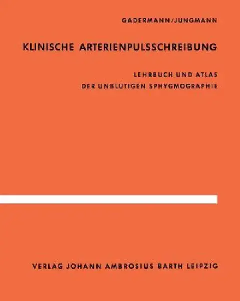 Cover of Klinische Arterienpulsschreibung