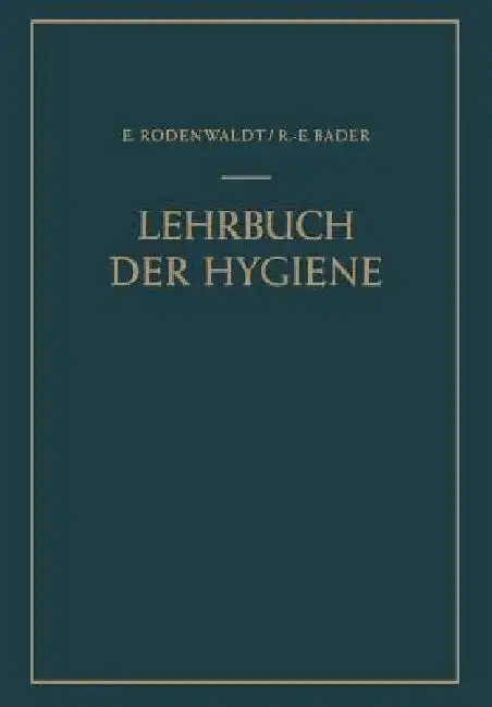 Cover of Lehrbuch Der Hygiene