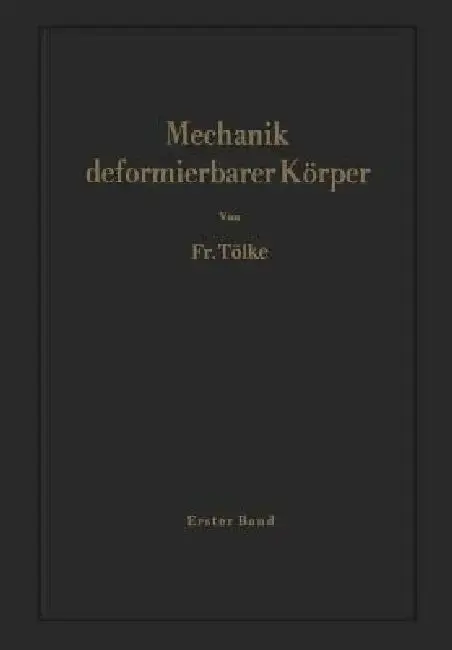 Cover of Mechanik Deformierbarer Körper