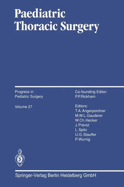 Cover of Paediatric Thoracic Surgery