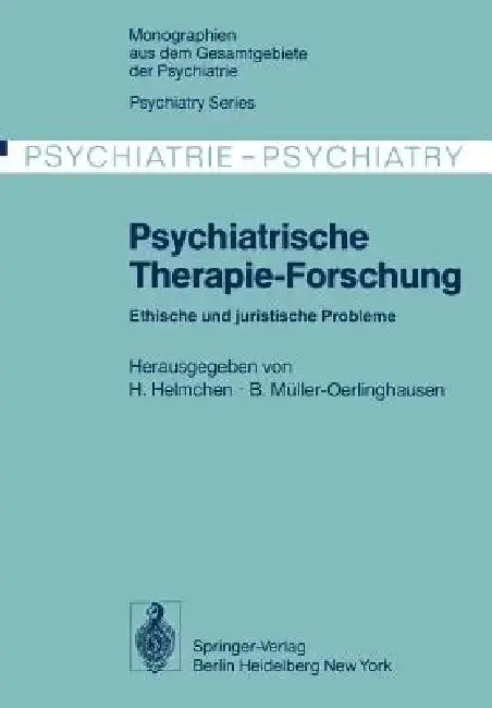 Cover of Psychiatrische Therapie-Forschung