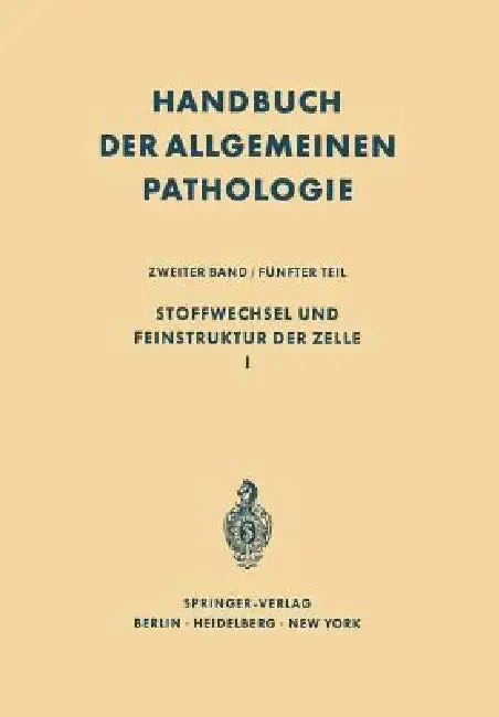 Cover of Stoffwechsel Und Feinstruktur Der Zelle I