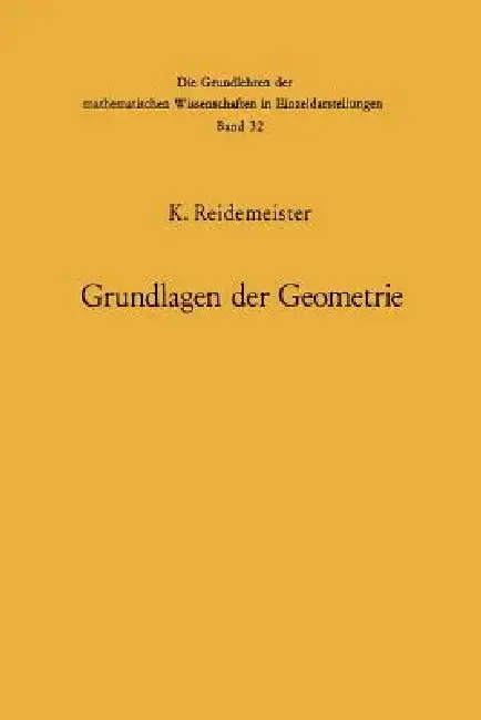 Cover of Vorlesungen Über Grundlagen Der Geometrie