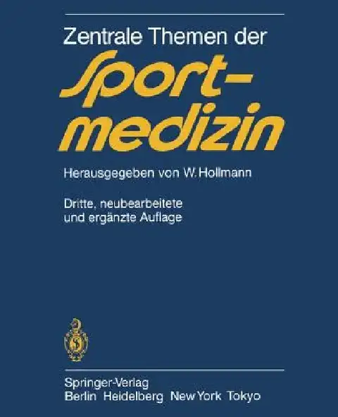 Cover of Zentrale Themen Der Sportmedizin
