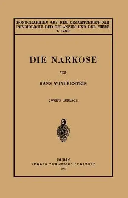 Cover of Die Narkose