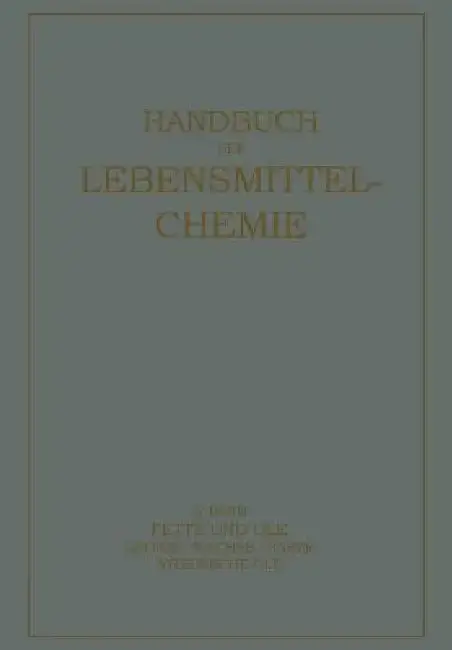 Cover of Fette Und Öle