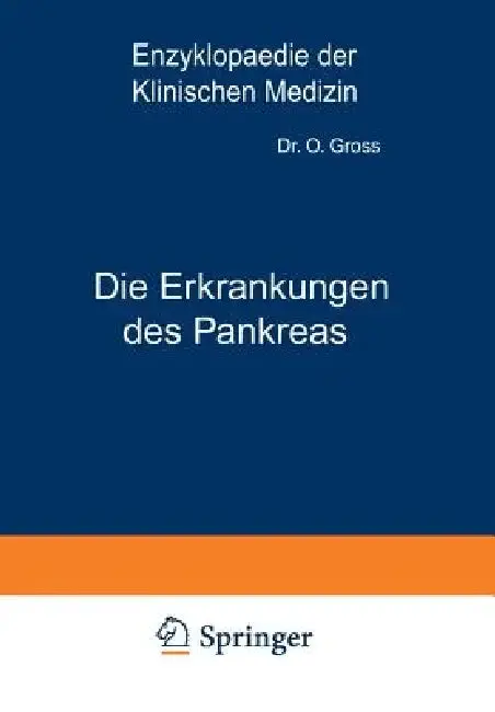 Cover of Die Erkrankungen Des Pankreas