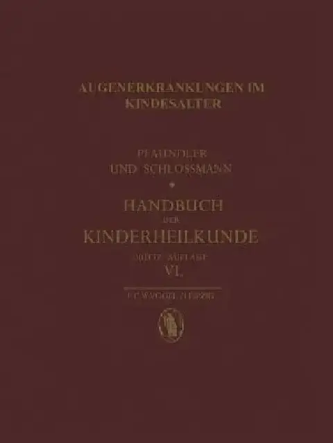 Cover of Augenerkrankungen Im Kindesalter