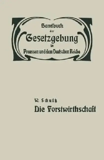 Cover of Die Forstwirthschaft