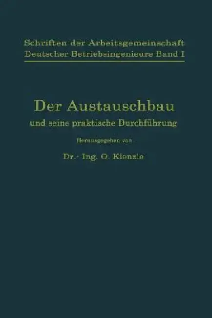 Cover of Schriften Der Arbeitsgemeinschaft Deutscher Betriebsingenieure