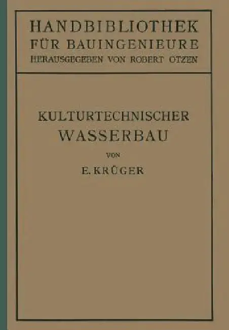 Cover of Kulturtechnischer Wasserbau