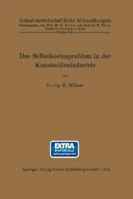 Cover of Das Selbstkostenproblem in Der Kunstseidenindustrie