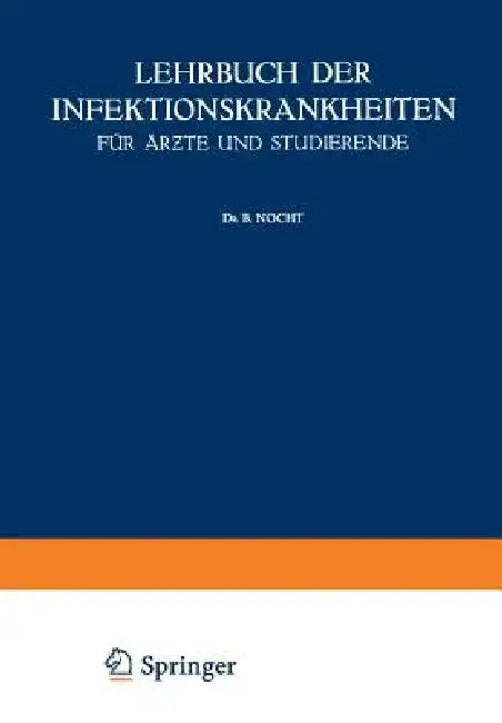 Cover of Lehrbuch Der Infektionskrankheiten Für Ärzte Und Studierende