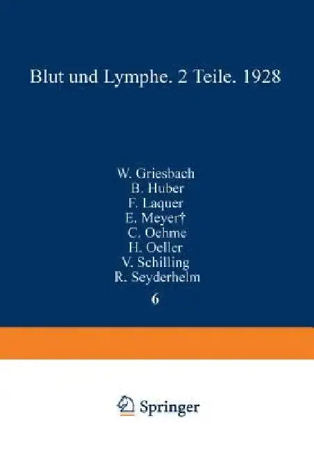 Cover of Blut Und Lymphe