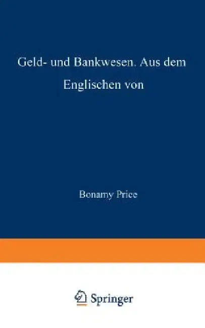 Cover of Geld- Und Bankwesen