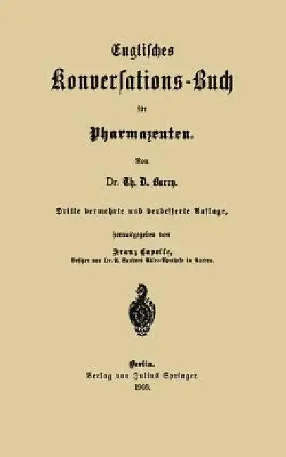 Cover of Englisches Konversations-Buch Für Pharmazeuten