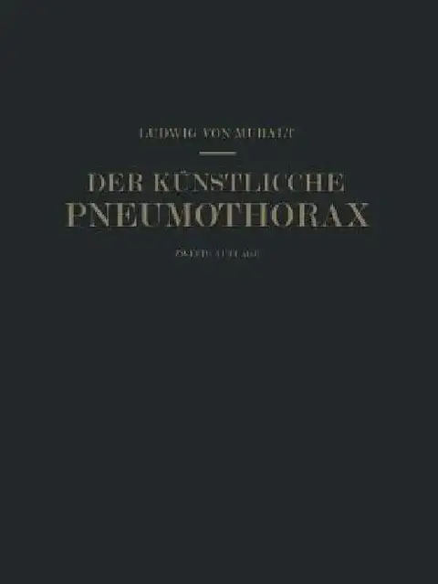 Cover of Der Künstliche Pneumothorax
