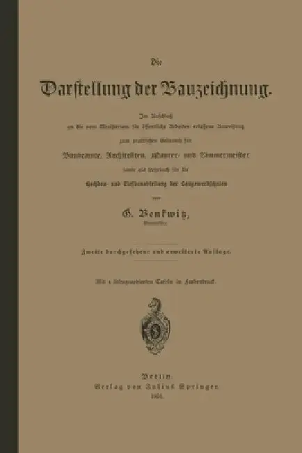 Cover of Die Darstellung der Bauzeichnung