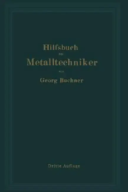 Cover of Hilfsbuch Für Metalltechniker