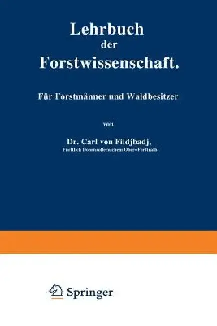 Cover of Lehrbuch Der Forstwissenschaft