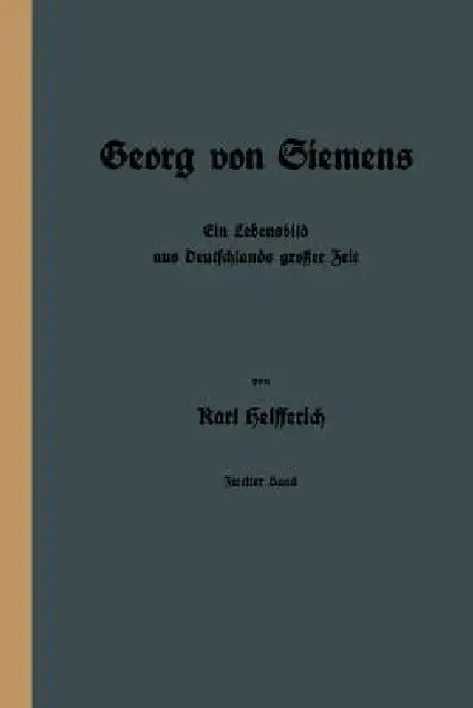 Cover of Georg Von Siemens