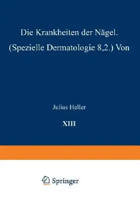 Cover of Die Krankheiten Der Nägel