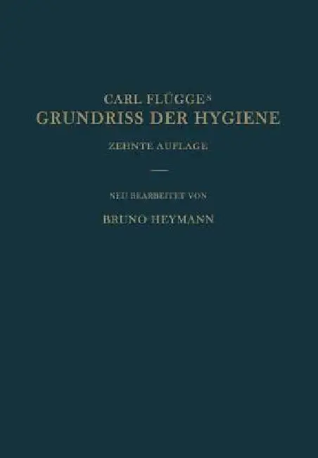 Cover of Grundriss Der Hygiene