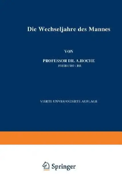 Cover of Die Wechseljahre Des Mannes