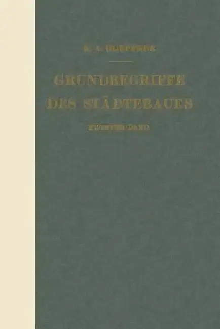 Cover of Grundbegriffe Des Städtebaues