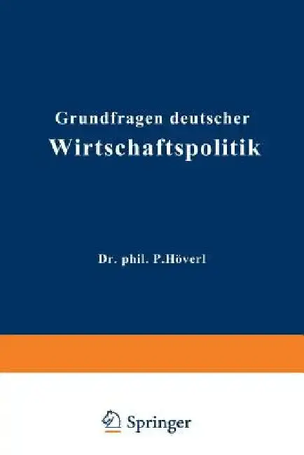 Cover of Grundfragen Deutscher Wirtschaftspolitik