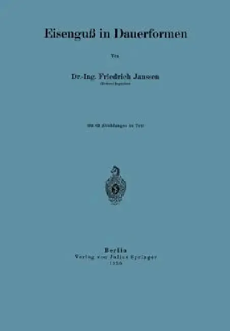 Cover of Eisenguß in Dauerformen