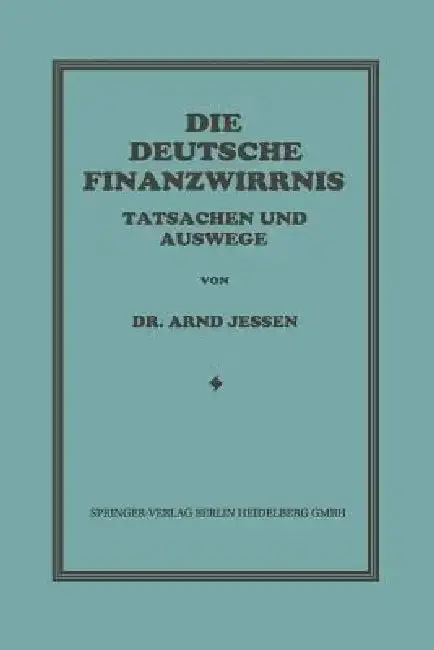 Cover of Die Deutsche Finanzwirrnis