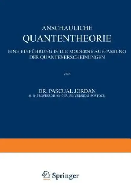 Cover of Anschauliche Quantentheorie