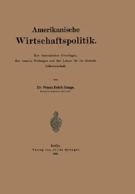 Cover of Amerikanische Wirtschaftspolitik
