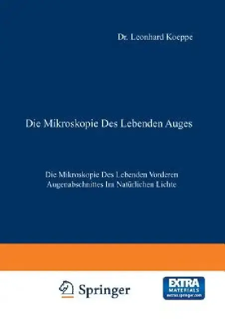 Cover of Die Mikroskopie Des Lebenden Auges