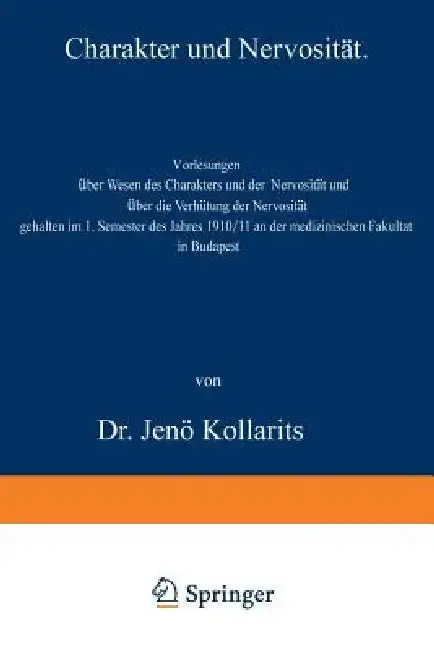 Cover of Charakter Und Nervosität