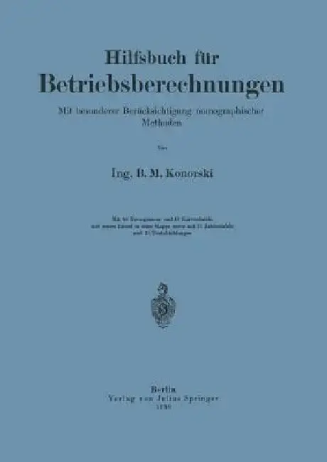 Cover of Hilfsbuch Für Betriebsberechnungen