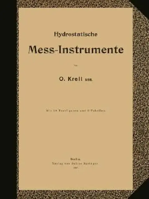 Cover of Hydrostatische Mess-Instrumente