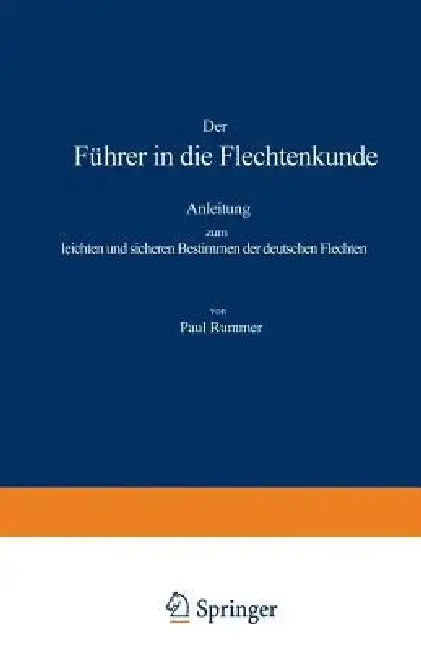 Cover of Der Führer in Die Flechtenkunde