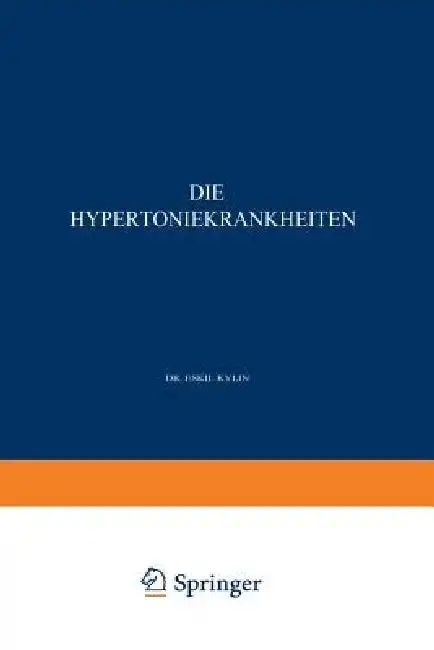 Cover of Die Hypertoniekrankheiten