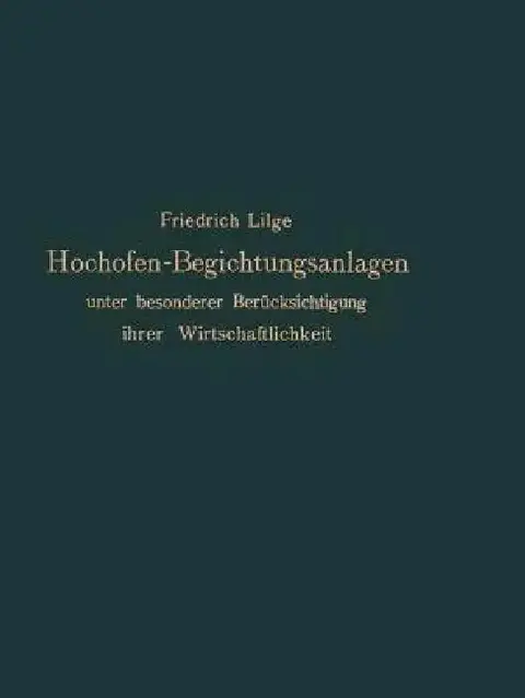 Cover of Hochofen-Begichtungsanlagen