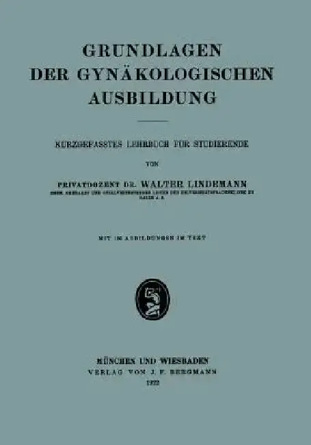 Cover of Grundlagen Der Gynäkologischen Ausbildung