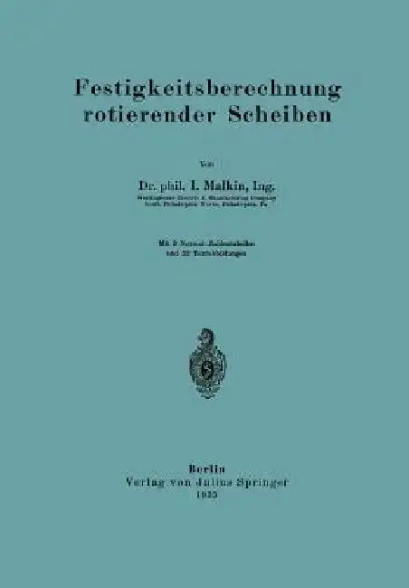 Cover of Festigkeitsberechnung Rotierender Scheiben