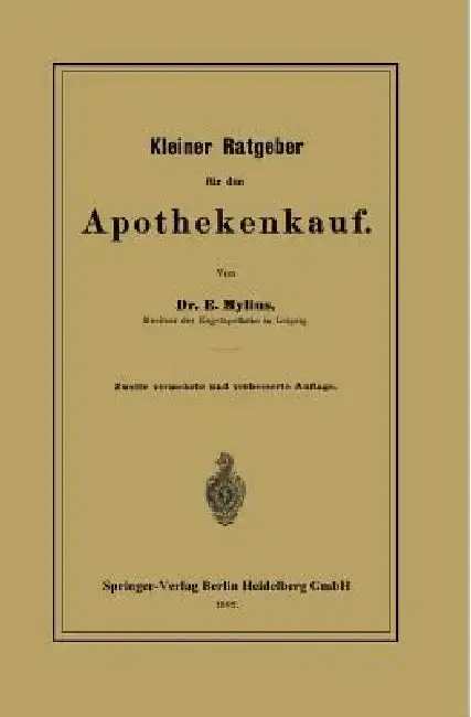 Cover of Kleiner Ratgeber Für Den Apothekenkauf