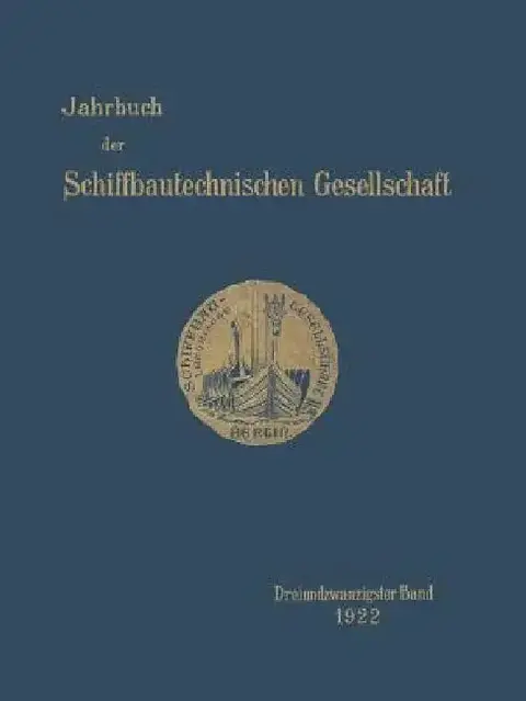 Cover of Jahrbuch Der Schiffbautechnischen Gesellschaft